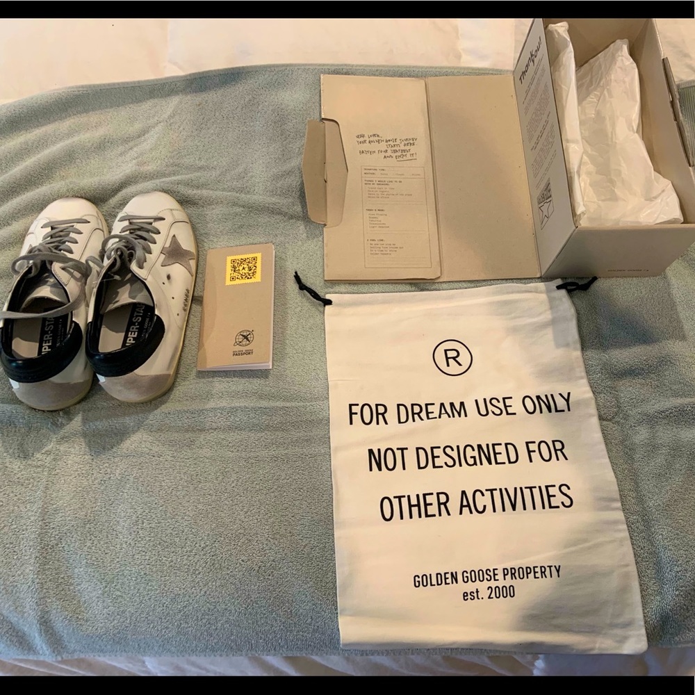 Brand new in box Golden Goose super star, classic.  Never worn. 9.5